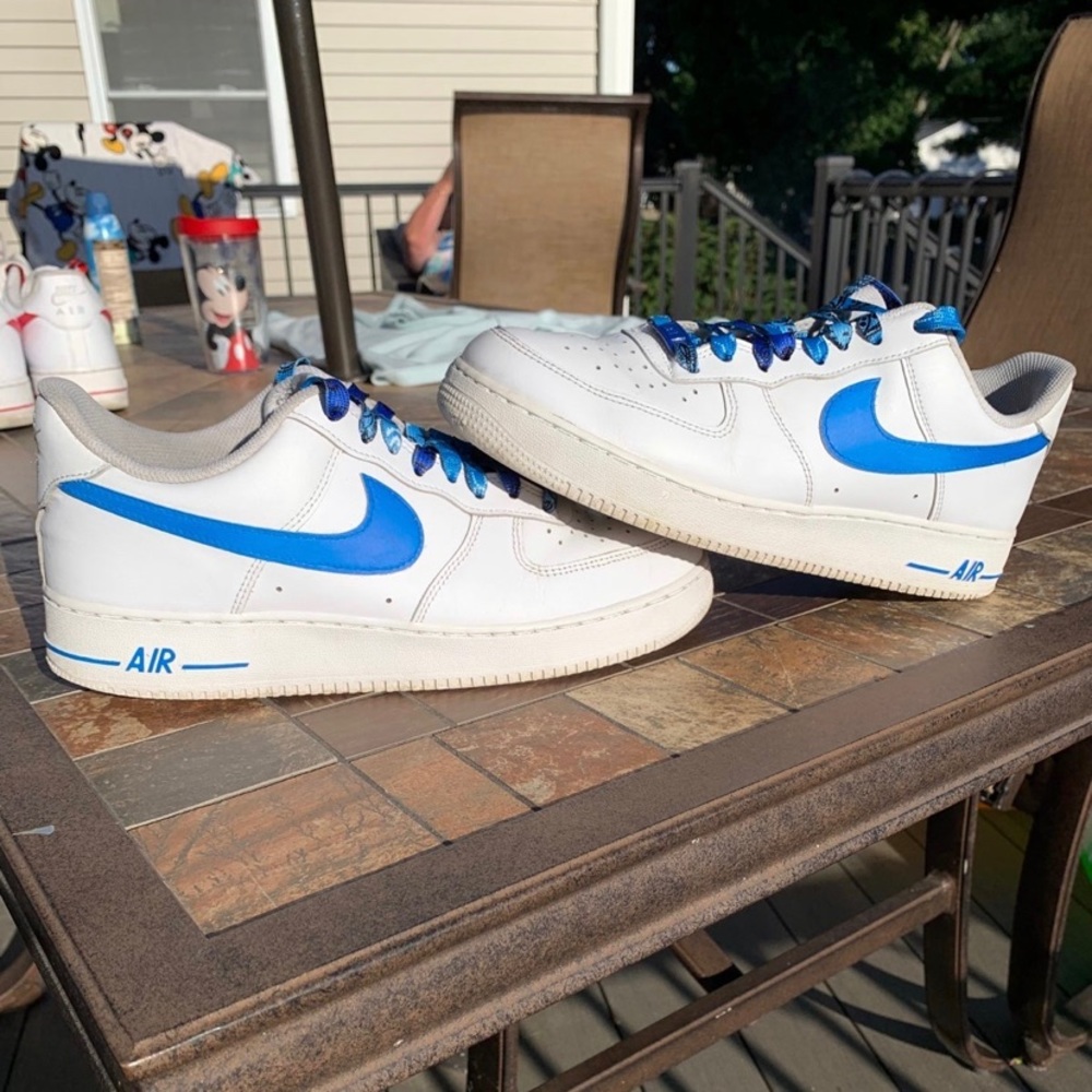 Blue Nike AF1